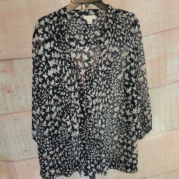 Charter Club Tops - Charter Club Navy Blue Blouse